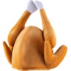 image:imageSpooktacular Creations Thanksgiving Roasted Turkey Hat Plush Turkey Cap for Women and Men Thanksgiving Party Cosplay Costume Dress Up Party