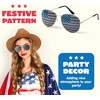 image:imageJOYIN 3 Pcs July 4th American Flag Sunglasses Fourth of July Patriotic Sunglasses with Gold Silver and Black Frame Red White Blue American Glasses for 4th of July Accessories Party Favor