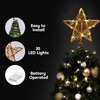 image:imageJoiedomi 8 Inch Christmas Tree Toppers 30 LED Rustic Rattan Star Lighted for Xmas Decorations Holiday Party Indoor Decor