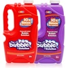 image:imageJOYIN 2 Bottles Bubbles Refill Solutions 64 oz up to 5 Gallon Concentrated Solution for Bubble Machine Gun Wand Refill Fluid Summer Easter Toys Double GreenRedpurple