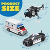 image:imageJOYIN Toddler Truck Toys for 3 4 5 6 7 Year Old Boys  Police Car Toy Set Emergency Vehicle Playset Friction Powered Car with Lights and Sounds Birthday Gifts for Boys Girls Age 39Police Vehicle Playset