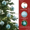 image:imageJoiedomi 24 Pcs 315 Baby Blue Christmas Ball Ornaments Shatterproof Christmas Tree Ornaments for Xmas Tree Holidays Party Decoration and Special Events
