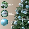 image:imageJoiedomi 71 Pcs Blue amp White Christmas Ornaments Set Assorted Christmas Tree Ornaments with Star Tree Topper Shatterproof Hanging Balls Decor for Xmas Wreath Garland Holidays PartyBluewhite