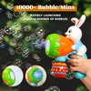 image:imageSloosh Easter Bunny Bubble Gun for Toddler with Light Bunny Toys for Kids Ages 38 Rabbit Bubble Machine Gun with 6 Refill Solution for Party Easter Basket StuffersEaster Blue