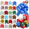 image:imageJOYIN 48 PCS Christmas Pull Bows with Ribbon 5 Wide for Gift Wrapping amp Gift Tags Boxing Day Decorations Holiday Dcor Present Wrapping