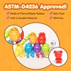 image:imageJOYIN Rainbow Counting Bears with Matching Sorting Cups  83 Pcs Set Learning Toys for Kids Age 3 Number Sorting Color Recognition Tweezers Dice Instruction Book Educational Gift