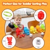 image:imageJOYIN Rainbow Counting Bears with Matching Sorting Cups  83 Pcs Set Learning Toys for Kids Age 3 Number Sorting Color Recognition Tweezers Dice Instruction Book Educational Gift