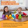 image:imageJOYIN Rainbow Counting Bears with Matching Sorting Cups  83 Pcs Set Learning Toys for Kids Age 3 Number Sorting Color Recognition Tweezers Dice Instruction Book Educational Gift