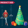 image:imageJoiedomi 8 FT Tall Christmas Inflatables Tree Decoration Lighted Giant Christmas Tree with Buildin Projection Blow Up SelfInflatables for Xmas Party Indoor Outdoor Yard Garden Lawn Dcor