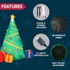 image:imageJoiedomi 8 FT Tall Christmas Inflatables Tree Decoration Lighted Giant Christmas Tree with Buildin Projection Blow Up SelfInflatables for Xmas Party Indoor Outdoor Yard Garden Lawn Dcor