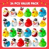 image:imageJOYIN 24 PCS Christmas Ducks Baby Bathtub Toys Assorted Xmas Rubber Duckies for Kids Gifts Ducky Toddler Bath Toys Rubber Duck Bulk for Stocking Stuffers Party Favor Baby Shower Pool Toys