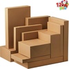 image:imageJOYIN 12PCS Christmas Brown Gift Boxes with Lids for Presents 4 Deep Large Shirt Robe Wrapping Box 4 Different Sizes Holiday Festive Lingerie Cupcake DIY Kraft Cardboard BoxesBrown