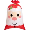 image:imageJOYIN Jumbo Christmas Santa Gift Bag Plastic Xmas Gift Wrapping Bag 56x36 for Gift Giving Holiday Presents Giant Gifts Decorations Festive Surprises