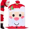 image:imageJOYIN Jumbo Christmas Santa Gift Bag Plastic Xmas Gift Wrapping Bag 56x36 for Gift Giving Holiday Presents Giant Gifts Decorations Festive Surprises