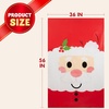 image:imageJOYIN Jumbo Christmas Santa Gift Bag Plastic Xmas Gift Wrapping Bag 56x36 for Gift Giving Holiday Presents Giant Gifts Decorations Festive Surprises