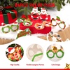 image:imageJOYIN 24 Pcs Christmas Paper Eyeglasses Christmas Party Glasses with 9 Unique Designs Christmas Eyewear Accessories Holiday Glasses for Adults and Children Game Props Photo Tools