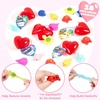image:imageJOYIN 28 Packs Valentines Day Gifts for Kids Glow Mochi Squishy Toys with Heart Funny Valentines Day Cards for Kid School Classroom Exchange Prize Stress Relief Fidget Toy for Valentine Party FavorSea Animals Mochi