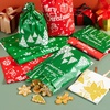 image:imageJOYIN 36 PCS Christmas Drawstrings Gift Bags Assorted Sizes Xmas Foil Reusable Wrapping Gift Plastic Bag Large Medium Small for Christmas Holiday Party Decorations