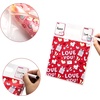 image:imageJOYIN 48 Pcs Valentines Day Sealing Gift Bag with Handles Candy Bag with 6 Designs for Kids Party Favor Classroom Exchange Prizes Valentines Goodie Bags