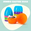 image:imageJOYIN 12 PCS 8 Jumbo Plastic Easter Eggs Easter Fillable Eggs with Bright Colors for Easter Hunt Party Basket Stuffers Filler Classroom Prize Supplies Decor