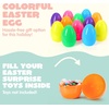 image:imageJOYIN 12 PCS 8 Jumbo Plastic Easter Eggs Easter Fillable Eggs with Bright Colors for Easter Hunt Party Basket Stuffers Filler Classroom Prize Supplies Decor