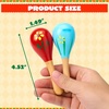 image:imageJOYIN 24 PCS Cinco De Mayo Mini Wooden Maracas for Kids Fiesta Party Favors and Baby Maracas with Wooden Rattle Colorful Noisemakers for Cinco De Mayo PartyMexican