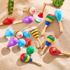 image:imageJOYIN 24 PCS Cinco De Mayo Mini Wooden Maracas for Kids Fiesta Party Favors and Baby Maracas with Wooden Rattle Colorful Noisemakers for Cinco De Mayo PartyMexican