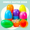 image:imageJOYIN 24 Pcs Large Plastic Easter Eggs 6 Inches Colorful Jumbo Eggs Fillable for Easter Themed Hunt Basket Stuffers Fillers Filling Treats Party Favor Classroom Prize SuppliesPure