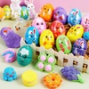 image:imageJOYIN 12 Pcs Easter Prefilled Eggs with Foam Squishy Toy Cute Foam Stress Reliever Squishy Toy Fillers for Easter Egg Hunt Basket Stuffer Kids Party Favor DIY Arts Crafts Classroom Prize Supplies