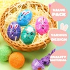 image:imageJOYIN 12 Pcs Easter Prefilled Eggs with Foam Squishy Toy Cute Foam Stress Reliever Squishy Toy Fillers for Easter Egg Hunt Basket Stuffer Kids Party Favor DIY Arts Crafts Classroom Prize Supplies