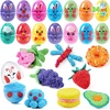 image:imageJOYIN 12 Pcs Easter Prefilled Eggs with Foam Squishy Toy Cute Foam Stress Reliever Squishy Toy Fillers for Easter Egg Hunt Basket Stuffer Kids Party Favor DIY Arts Crafts Classroom Prize Supplies
