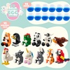 image:imageJOYIN 12 Pcs PreFilled Easter Eggs with Cute Characters Building Blocks for Kids Gift Hunt Basket StuffersFillers Party Favor Classroom Prize SuppliesAdorable Animal Building Blocks