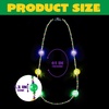 image:imageJOYIN 41 LED Mardi Gras Jumbo Bead Necklaces Light Up Party Necklaces Gold Green Purple Mardi Gras Necklace Bead Mardi Gras Decorations Party Favors Outfit Accessories