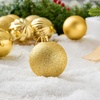 image:imageJOIEDOMI 24 Pcs Red Christmas Balls Ornaments Set 236 Christmas Tree Ornaments Shatterproof Xmas Balls Hanging Decorations for Tree Wreath Garland Holiday Wedding Indoor Party DecorGold