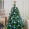 image:imageJOIEDOMI 24 Pcs Red Christmas Balls Ornaments Set 236 Christmas Tree Ornaments Shatterproof Xmas Balls Hanging Decorations for Tree Wreath Garland Holiday Wedding Indoor Party DecorBaby Blue