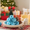 image:imageJOIEDOMI 24 Pcs Red Christmas Balls Ornaments Set 236 Christmas Tree Ornaments Shatterproof Xmas Balls Hanging Decorations for Tree Wreath Garland Holiday Wedding Indoor Party DecorBaby Blue