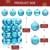 image:imageJOIEDOMI 24 Pcs Red Christmas Balls Ornaments Set 236 Christmas Tree Ornaments Shatterproof Xmas Balls Hanging Decorations for Tree Wreath Garland Holiday Wedding Indoor Party DecorBaby Blue