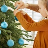 image:imageJOIEDOMI 24 Pcs Red Christmas Balls Ornaments Set 236 Christmas Tree Ornaments Shatterproof Xmas Balls Hanging Decorations for Tree Wreath Garland Holiday Wedding Indoor Party DecorBaby Blue