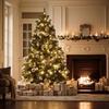 image:imageJOYIN 6 FT Prelit Full Size Christmas Tree 320 UL Lights with 11 Modes Green Artificial Xmas Tree Includes Remote Control amp Gloves Easy Setup Tree with PVC Tips Xmas Festive Indoor Decorchristmas tree with colorful light