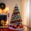 image:imageJOYIN 6 FT Prelit Full Size Christmas Tree 320 UL Lights with 11 Modes Green Artificial Xmas Tree Includes Remote Control amp Gloves Easy Setup Tree with PVC Tips Xmas Festive Indoor Decorchristmas tree with colorful light