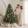 image:imageJOYIN 6 FT Prelit Full Size Christmas Tree 320 UL Lights with 11 Modes Green Artificial Xmas Tree Includes Remote Control amp Gloves Easy Setup Tree with PVC Tips Xmas Festive Indoor Decorchristmas tree
