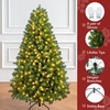 image:imageJOYIN 6 FT Prelit Full Size Christmas Tree 320 UL Lights with 11 Modes Green Artificial Xmas Tree Includes Remote Control amp Gloves Easy Setup Tree with PVC Tips Xmas Festive Indoor Decorchristmas tree with colorful light