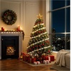 image:imageJOYIN 6 FT Prelit Full Size Christmas Tree 320 UL Lights with 11 Modes Green Artificial Xmas Tree Includes Remote Control amp Gloves Easy Setup Tree with PVC Tips Xmas Festive Indoor Decorchristmas tree