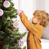 image:imageJoiedomi 36 Pcs Red and White Christmas Ball Ornaments Set 236 Shatterproof Christmas Hanging Tree Decoration Xmas Balls Ornaments for Tree Present Banister Wreath Garland Indoor Party SuppliesPink  White