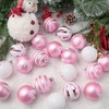 image:imageJoiedomi 36 Pcs Red and White Christmas Ball Ornaments Set 236 Shatterproof Christmas Hanging Tree Decoration Xmas Balls Ornaments for Tree Present Banister Wreath Garland Indoor Party SuppliesPink  White