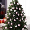 image:imageJoiedomi 36 Pcs Red and White Christmas Ball Ornaments Set 236 Shatterproof Christmas Hanging Tree Decoration Xmas Balls Ornaments for Tree Present Banister Wreath Garland Indoor Party SuppliesPink  White