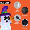 image:imageJoiedomi 5FT Tall Halloween Inflatable Ghost Pumpkin with 3Pattern Colorful Rotating Flashing Lights Cute Halloween Blow Up Ghost Yard Decorations for Lawn Garden Indoor Outdoor DecorPurple