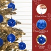 image:imageJOIEDOMI 24 Pcs Pink Christmas Balls Ornaments Set 236 Christmas Tree Ornaments Shatterproof Xmas Balls Hanging Decorations for Tree Wreath Garland Holiday Wedding Indoor Party DecorBlue