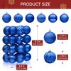image:imageJOIEDOMI 24 Pcs Pink Christmas Balls Ornaments Set 236 Christmas Tree Ornaments Shatterproof Xmas Balls Hanging Decorations for Tree Wreath Garland Holiday Wedding Indoor Party DecorBlue