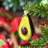 image:imageJoiedomi Christmas Avocado Glass Ornament Glass Blown Food Ornament Presents for Christmas Tree Decoration Xmas Food Decoration for Xmas Gift Party FavorAvocado